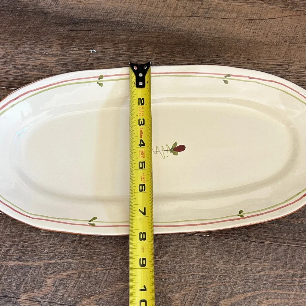 Vietri, Italy! Fiori Di Bosco  Tray Oval Serving Dish 16